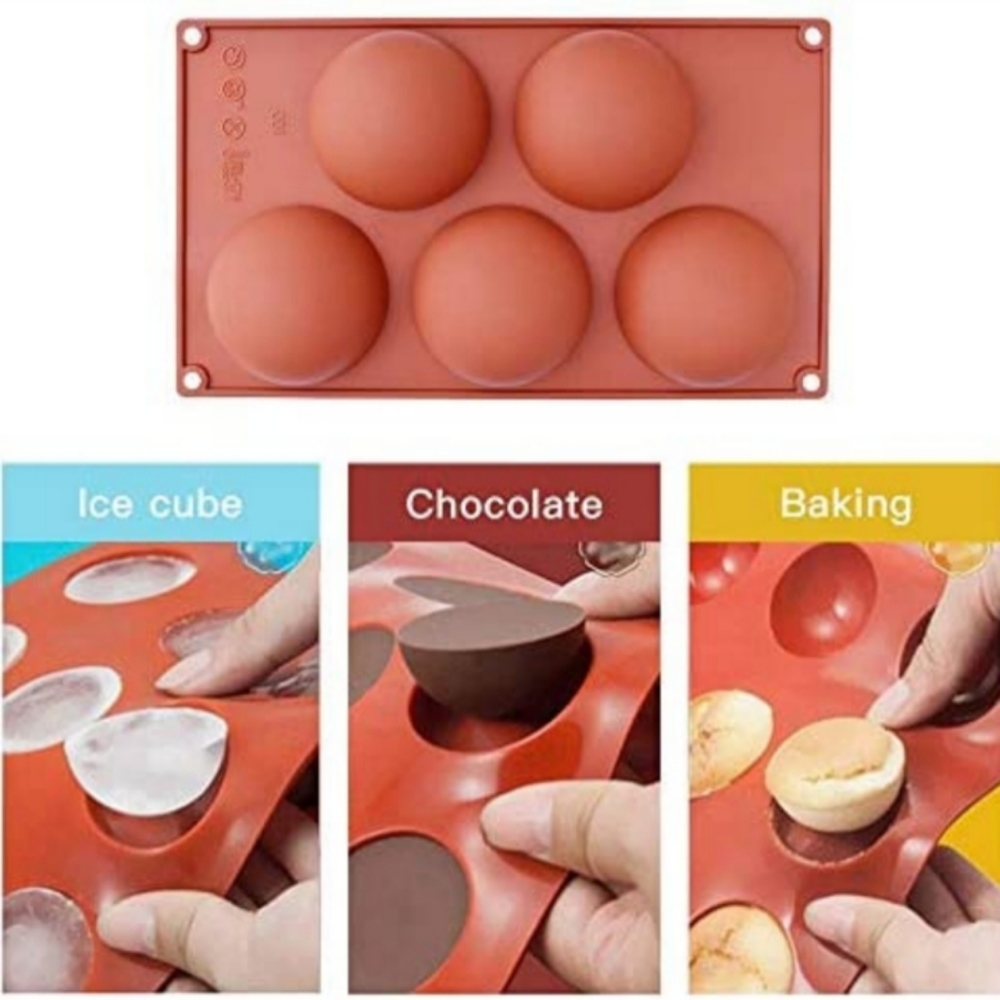 FREE ADD-ON - 5 Holes Hot Chocolate Bomb Mold